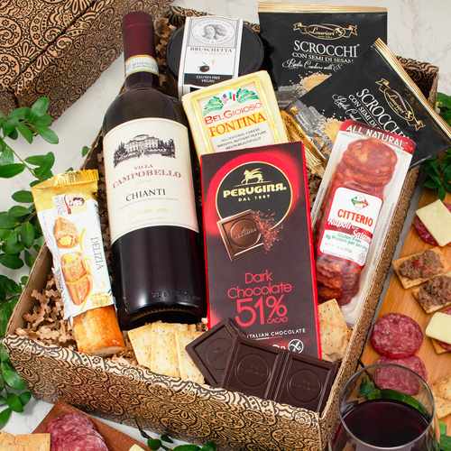 Antipasto Gift Box N Italian Vino