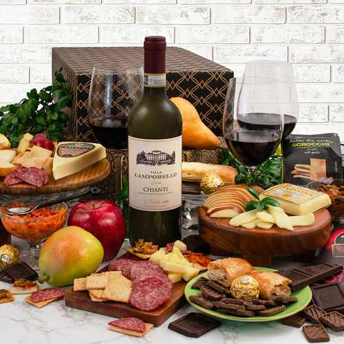 - Christmas Wine Hampers For Employees | Italian Wine N Appetizer Delight