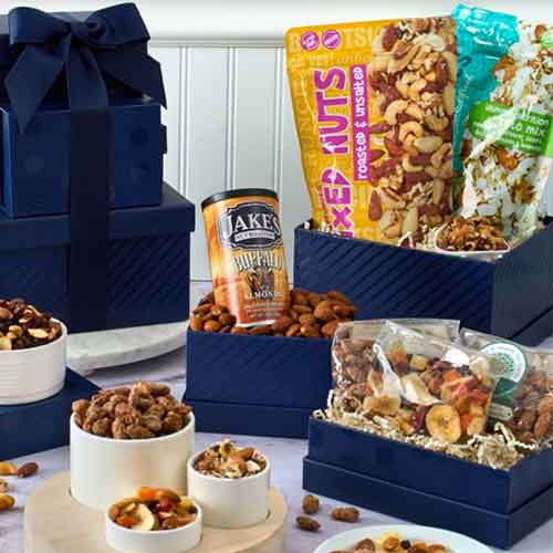 - Christmas Gift Tower Of Mixed Nuts | Holiday Mixed Nut Tower