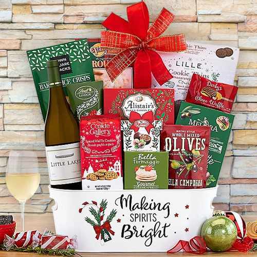 Holiday Chardonnay Delight Basket
