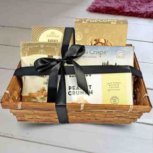 Savory Sympathy Gift Basket-Gourmet Snacks for Sending Condolences