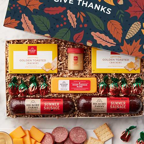 Meat N Cheese Gift Box-Thanksgiving Day Gifts Delivery