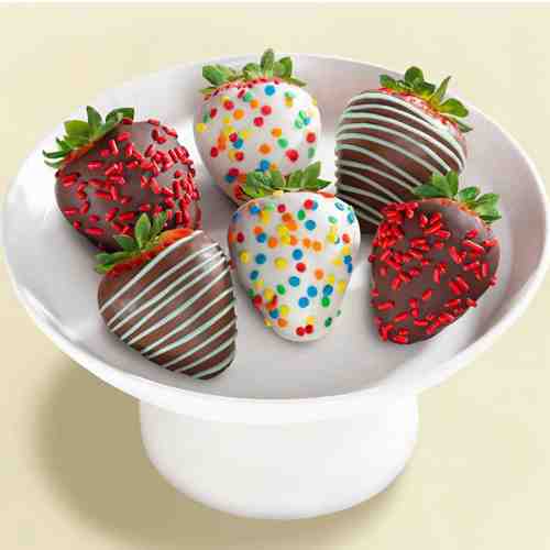 6 Pcs Dipped Strawberries-Send Chocolate Dipped Strawberries to New Mexico