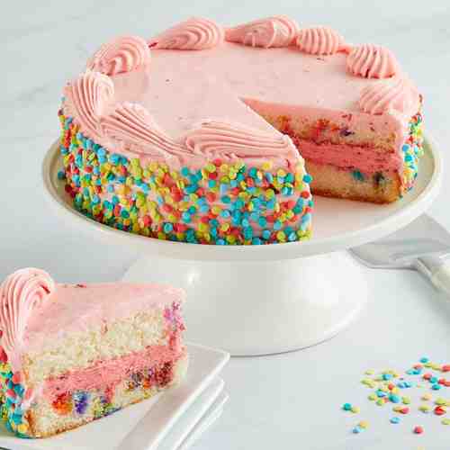 Strawberry Confetti Cake-Birthday Cake Delivery Utah