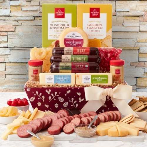 - Classic Cheese Christmas Gift Basket | Holiday Charcuterie And Cheese Basket