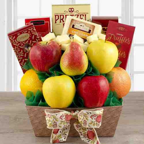 Harvest Fruit Gift Basket-Fruit Basket Delivery Indiana