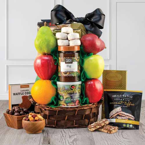 Kosher Fruit Assortment-Holiday kosher gift baskets to USA