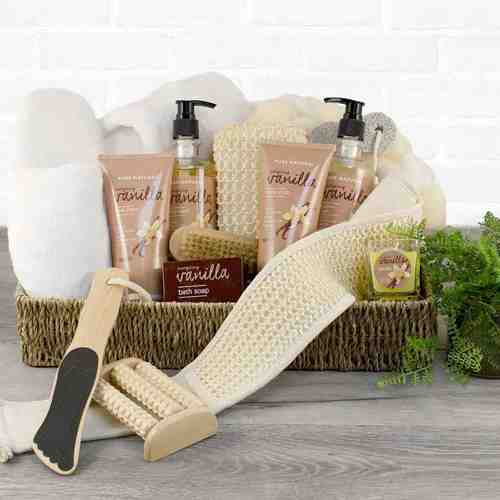 - Send bath baskets to USA