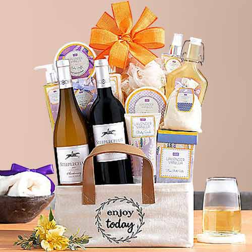 - Wine Spa Gift Basket Illinois