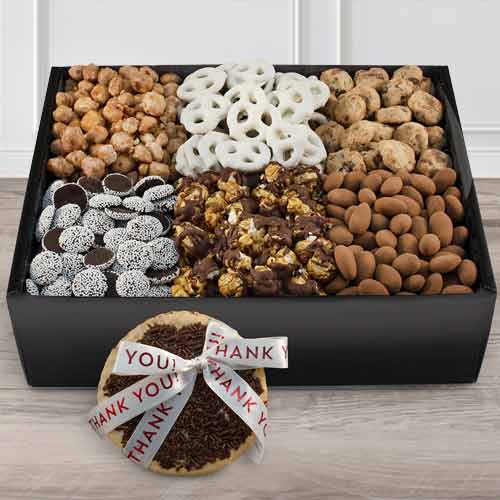 Gourmet Goodie Gift Box-Send Dry Fruits Chip Cookies Usa