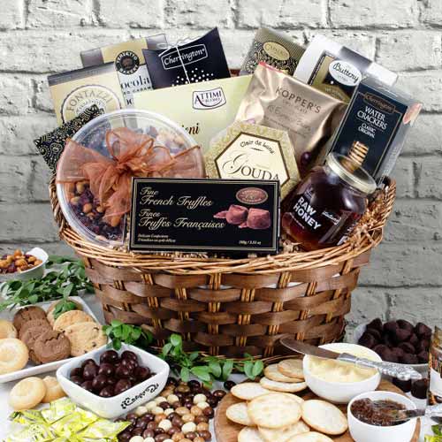 Comfort Food Basket-Deepest Sympathy Gift Basket Delivery Usa