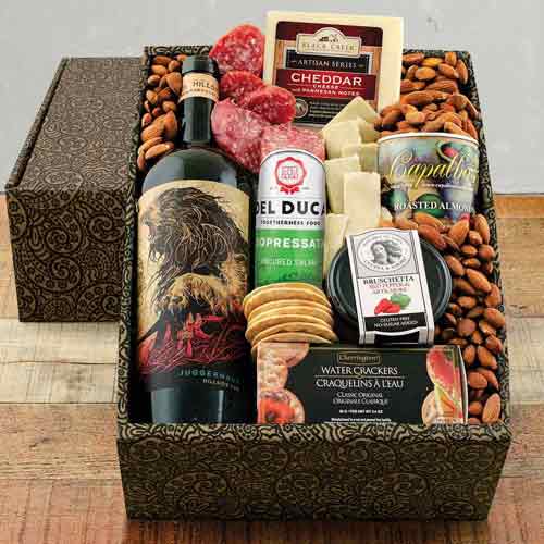 Juggernaut Red Wine Hamper-Wine And Chese Hamaper Nevada