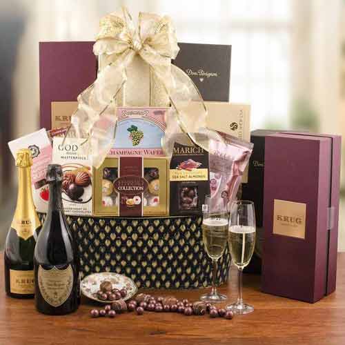 Champagne Gift Basket Collection