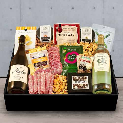- Charcuterie And Wine Basket Delivery Usa