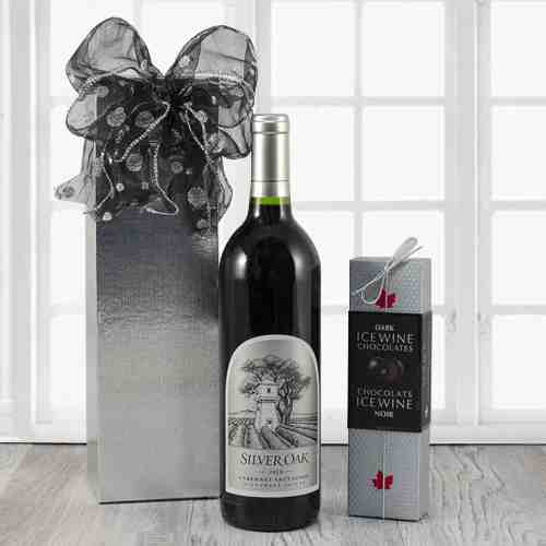 Cabernet Sauvignon Red AND Chocolates-Silver Oak Wine And Chocolate Basket Texas
