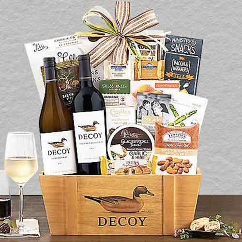 Duckhorn Vineyards Wine Duo Gift Basket-Food Wine Gift Baskets Delivery Kentucky