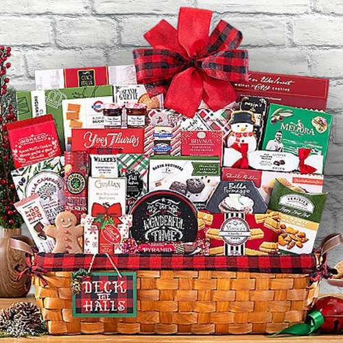 Holiday Glow Basket-Luxury Christmas Gift Basket