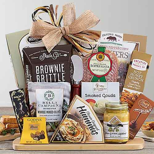 Goumet Cheese Gift Basket-Christmas Food Gift Baskets Delivery  Texas
