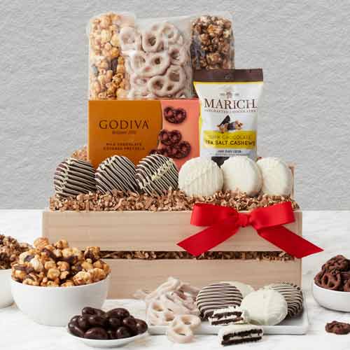 Sweet Snacks Gift Crate-Send Sweet Hampers to USA