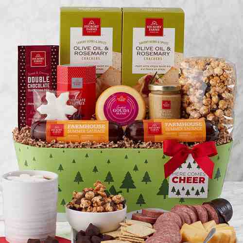 Holiday Sweet And Savory Basket-Non Alcoholic Christmas Gift Baskets New Mexico