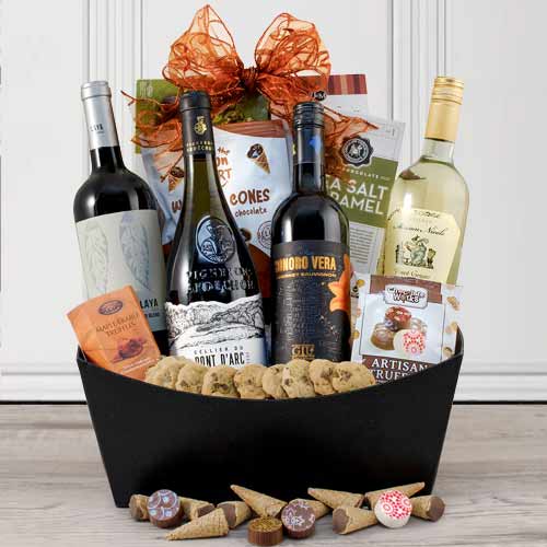 Only for Wine Lovers-Alcoholic  Gift Baskets Kansas