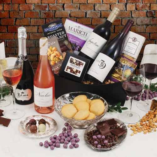 Only for Wine Lovers-Alcoholic  Gift Baskets Kansas