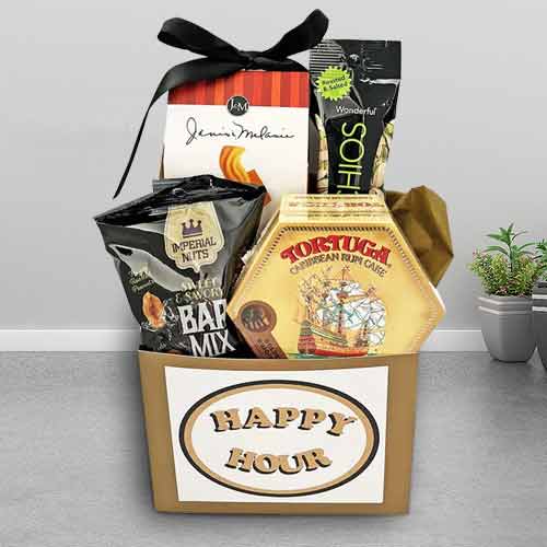 Happy Hour Snacks Gift Box-St Valentine Gift For Her