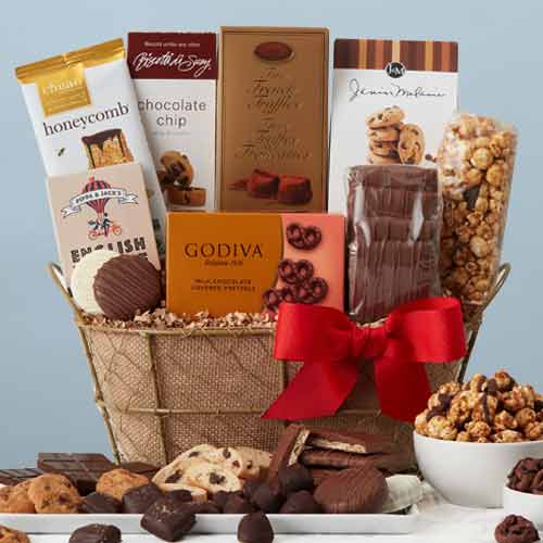 Chocolate Delight Basket-Valentines Gifts For Guys