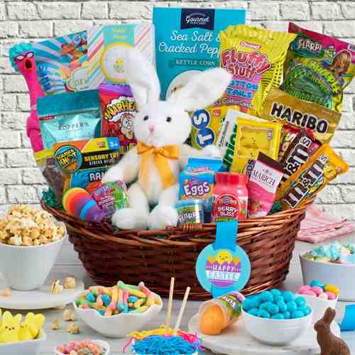 Big Easter Bunny Basket-Easter Bunny Gifts Send To Usa