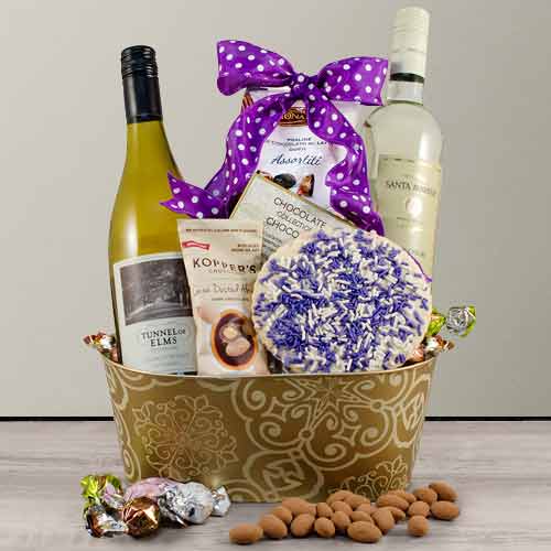 White Wine Duo Gift Basket
