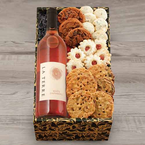 White Zinfandel N Snax Gift Box-Mothers Day Wine Box