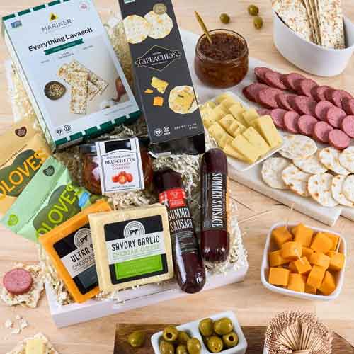 - Mother's Day Cheese Hamper | Deluxe Meat N Cheese Gift Box