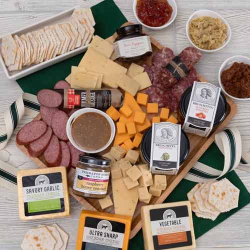 Cheese N Artisan Meat Box-Edible Arrangements For Mom