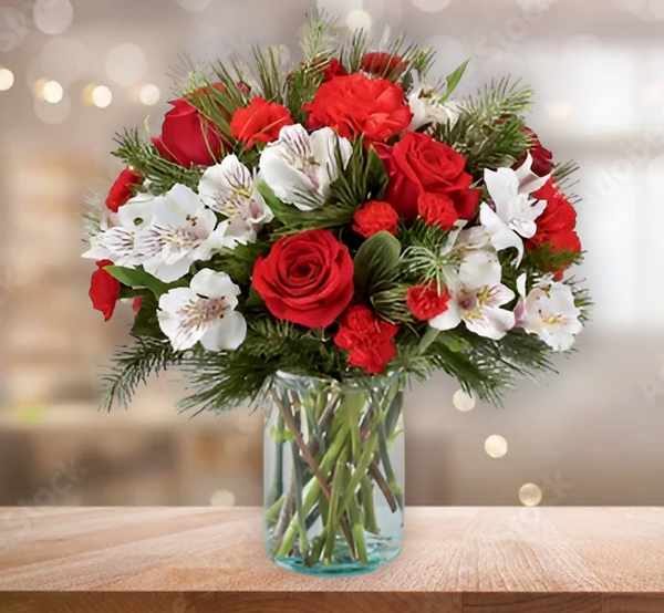Joyful Christmas Blooms Bouquet