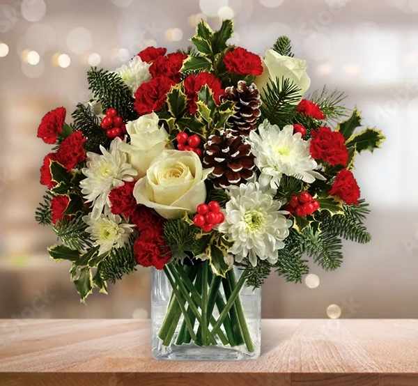 Merry Christmas Floral Gift
