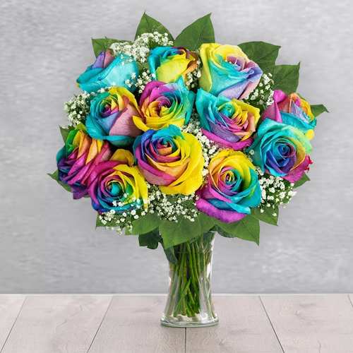 - Valentine's Rainbow Roses Bouquet Delivery | Soulmate Rose Surprise