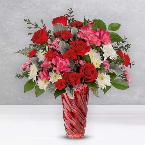 - Valentine’s Day Mixed Floral Gifts | Blushing Romance Flowers