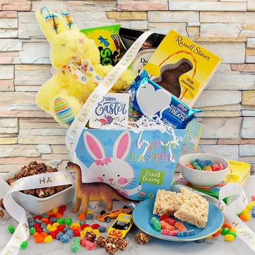 Easter Kids Toy Gift Basket Delivery | Special Easter Bunny Gourmet Gift Set