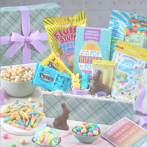 Easter Candy Gift Basket Delivery | Happy Easter Delight Gift Basket