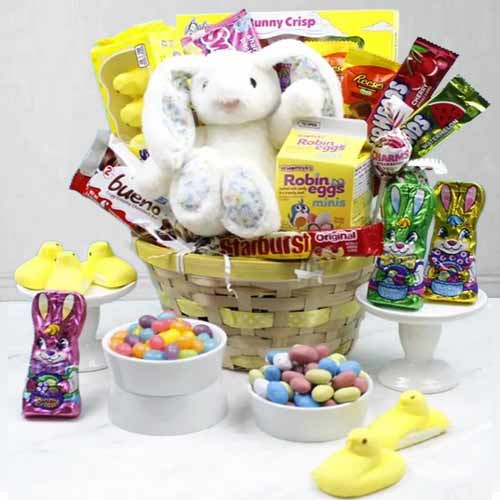 Easter Candy Basket Delivery | Easter Candy Delight Bunny Basket