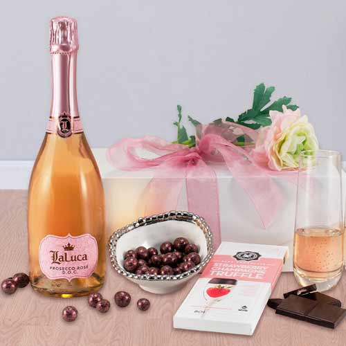Send Prosecco Rosé & Chocolate Gift Set For Mother’s Day | Sparkling Love For Mom