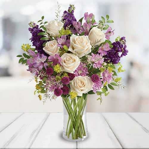 Happy Mother's Day Flowers | Lavender Bouquet For Moms Day