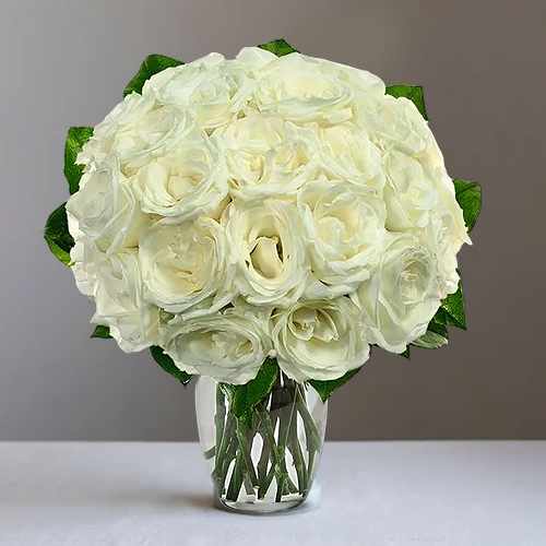 2 Dozen White Roses