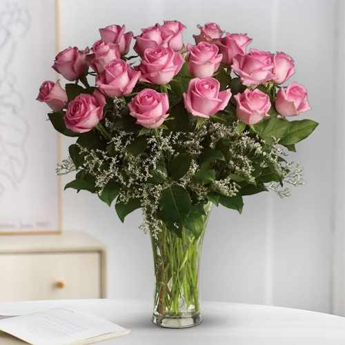 18 Pink Rose Bouquet