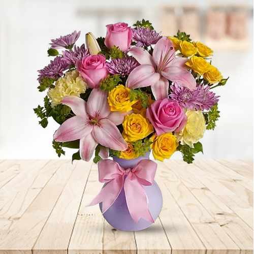 Perfectly Pastel – Elegant Pastel Floral Arrangement In The USA | Natures Finest Blooms