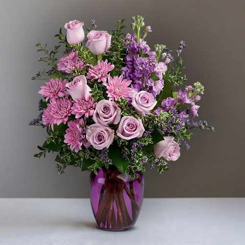 Together At Twilight Bouquet – Lavender Floral Elegance In The USA | Pastel Dream Bouquet