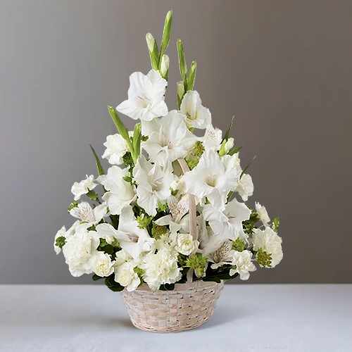 Eternal Affection Basket – A Graceful Tribute Of Sympathy And Lasting Love | Eternal Peace Floral Display