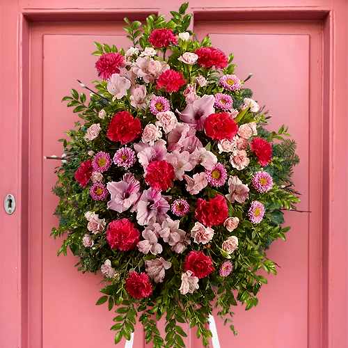Pink Tribute Spray – A Loving Expression Of Sympathy And Remembrance | Rest In Peace Floral Tribute