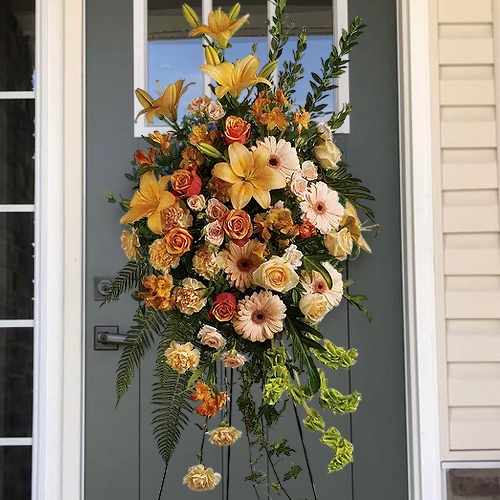 Eternal Glow Standing Spray – A Warm Tribute Of Love, Hope, And Remembrance | Standing Funeral Arrangeent