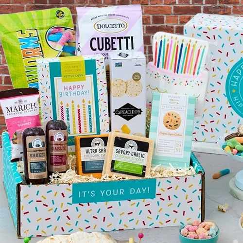 Happy Birthday Sweet & Savory Deluxe – A Gourmet Celebration In Every Bite | Luxury Sweet N Savory Hamper